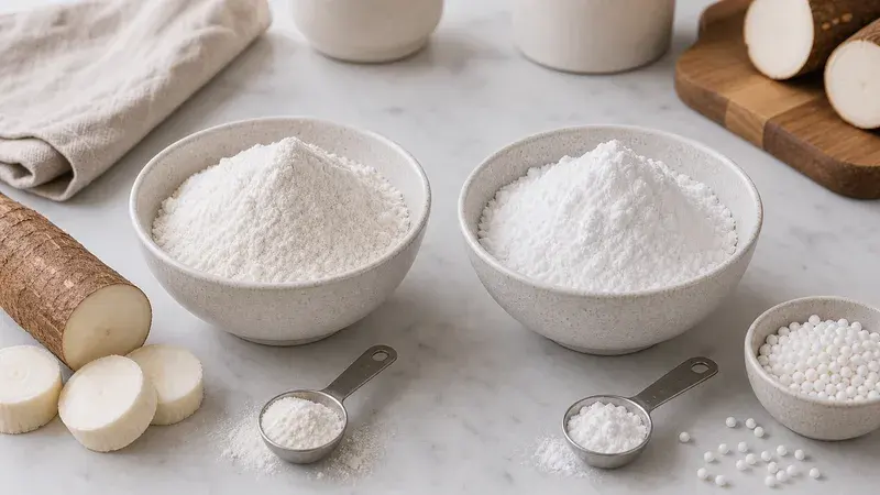Ingredient comparison photo for Cassava Flour vs Tapioca Starch: What's the Difference?