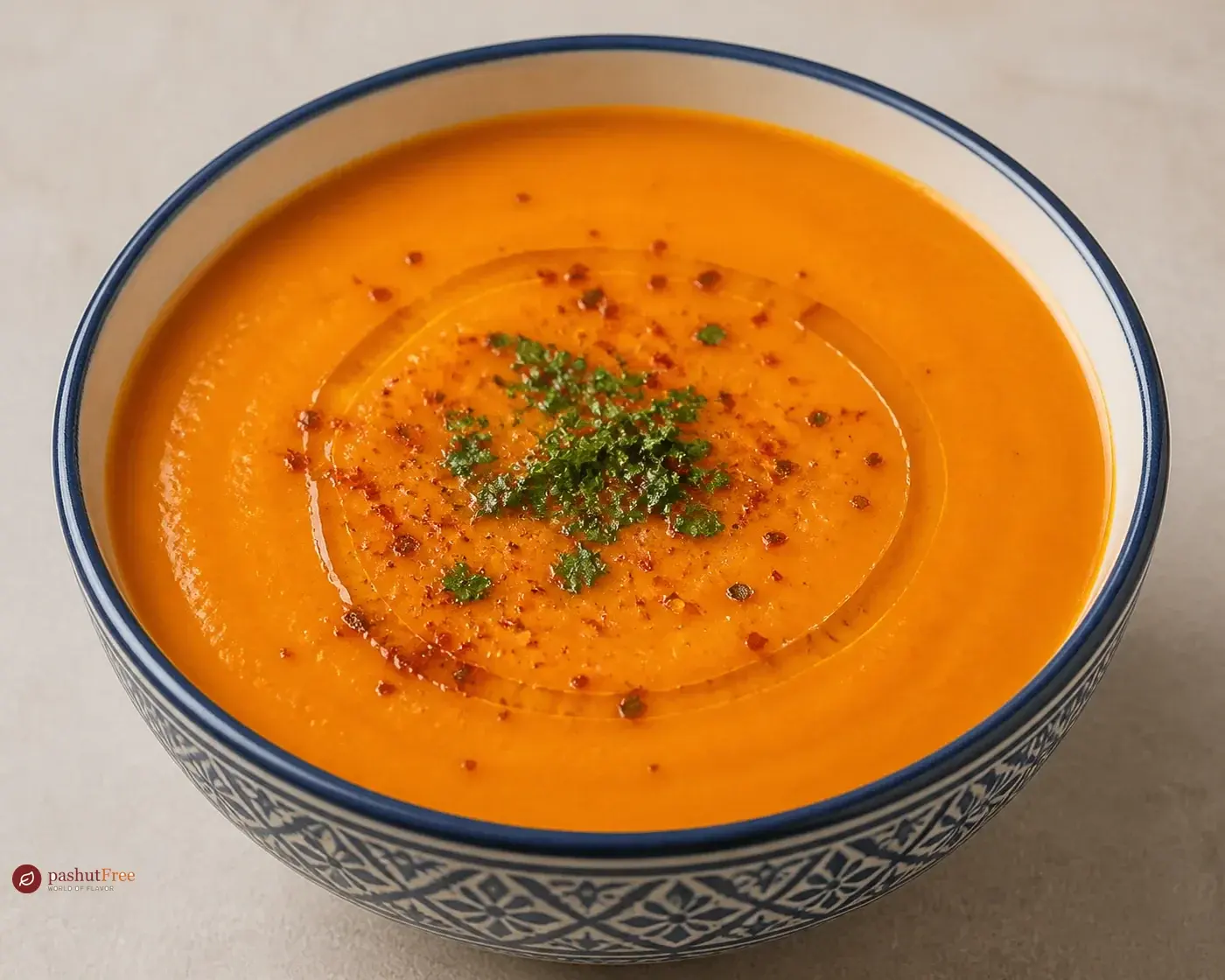 Moroccan Carrot Soup כמנה ביתית מוכנה