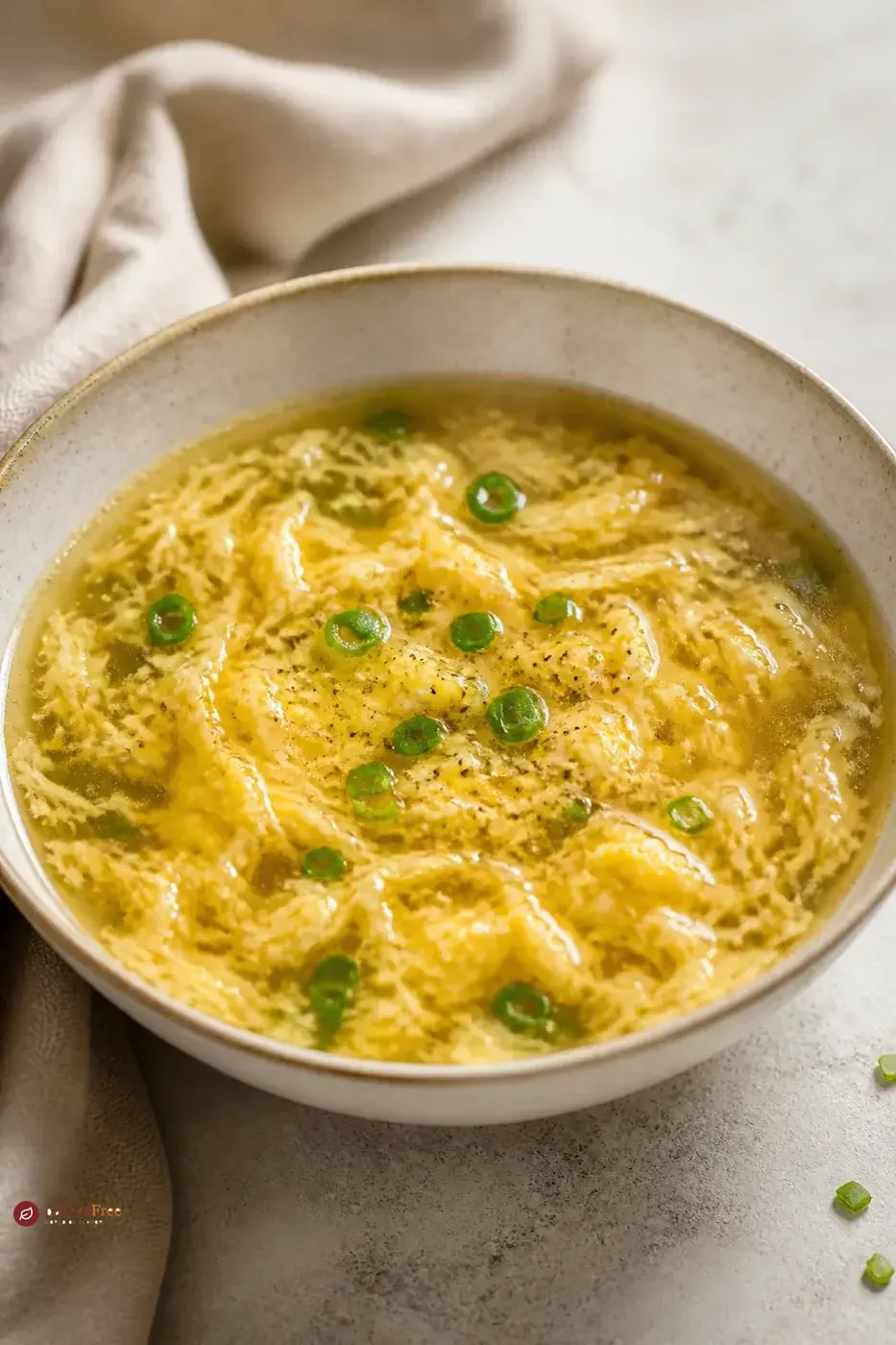 Quick and Silky Egg Flower Soup כמנה ביתית מוכנה