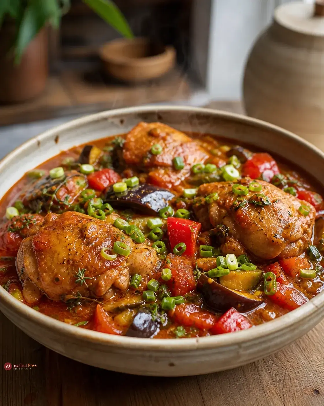 Hearty Ivoirian Chicken Stew כמנה ביתית מוכנה
