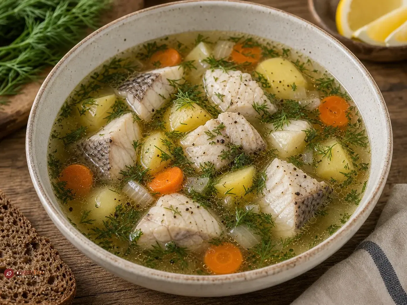 Fish Soup (Ukha) כמנה ביתית מוכנה