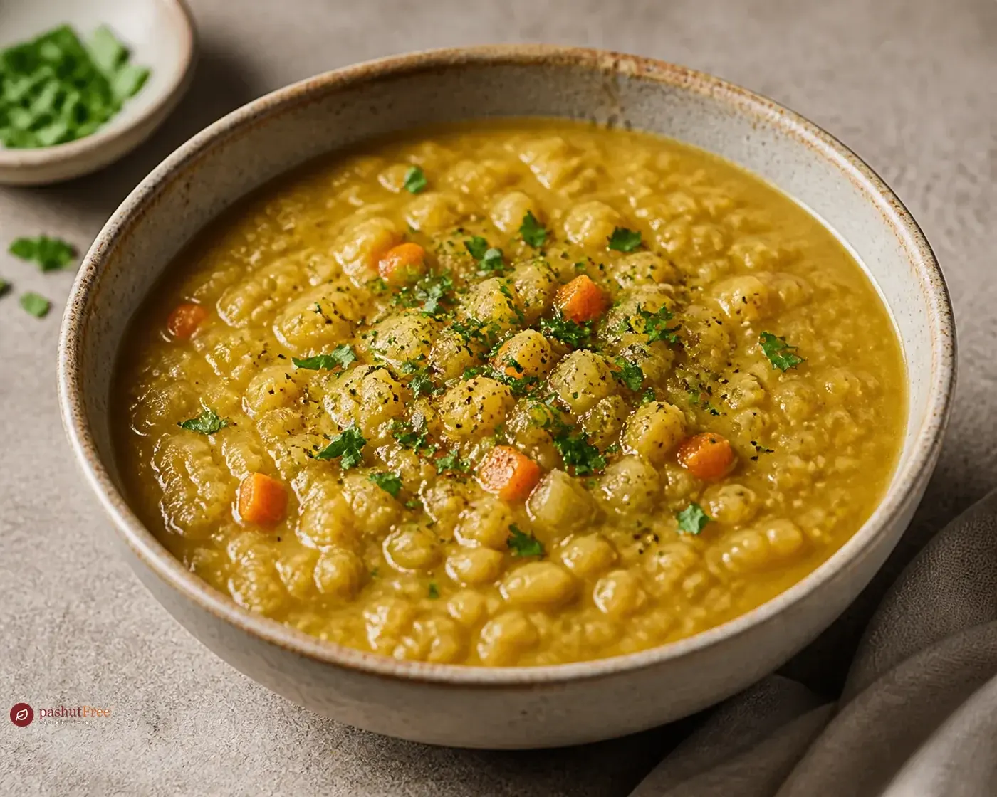 Hearty Yellow Split Pea Soup כמנה ביתית מוכנה