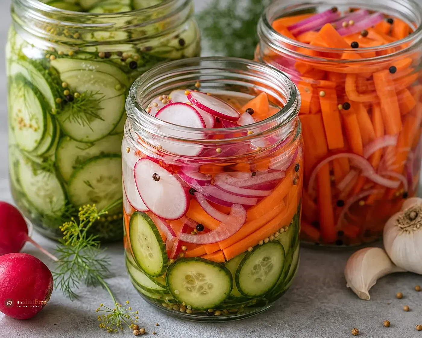 Quick Pickled Vegetables Guide כמנה ביתית מוכנה