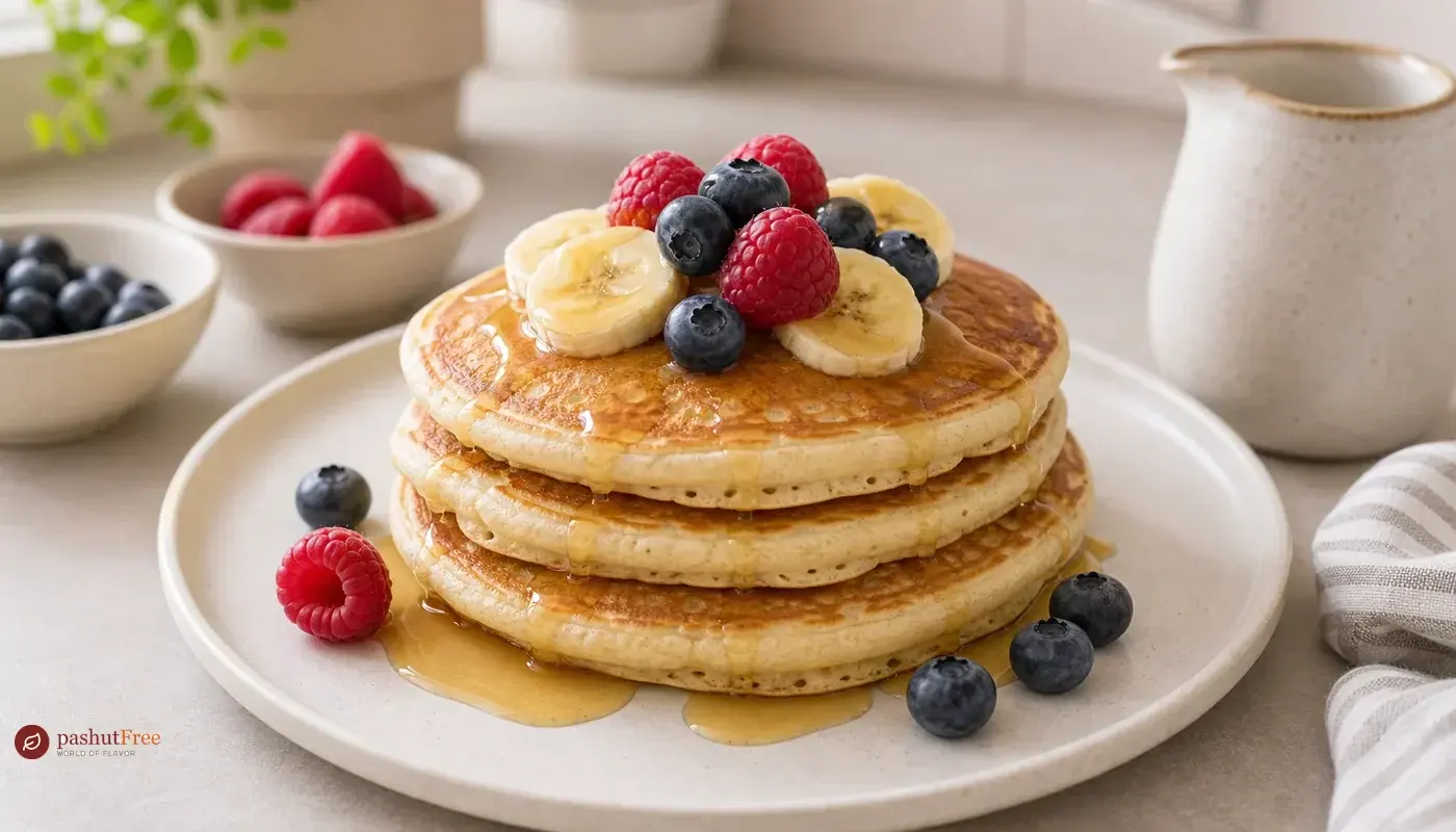 Fluffy Pancakes כמנה ביתית מוכנה