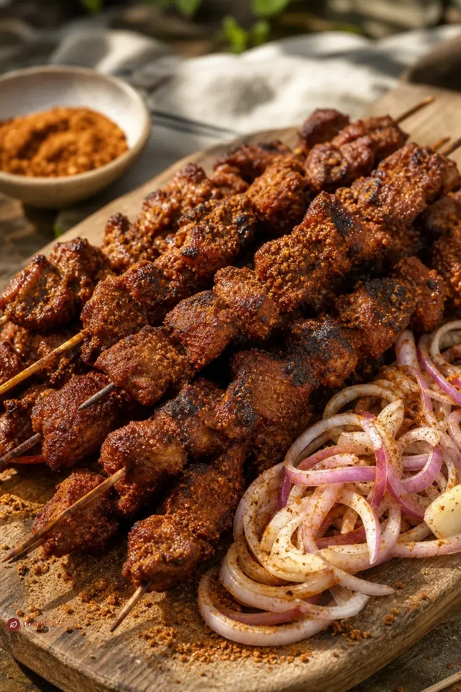 Spicy Nigerian Meat Skewers כמנה ביתית מוכנה