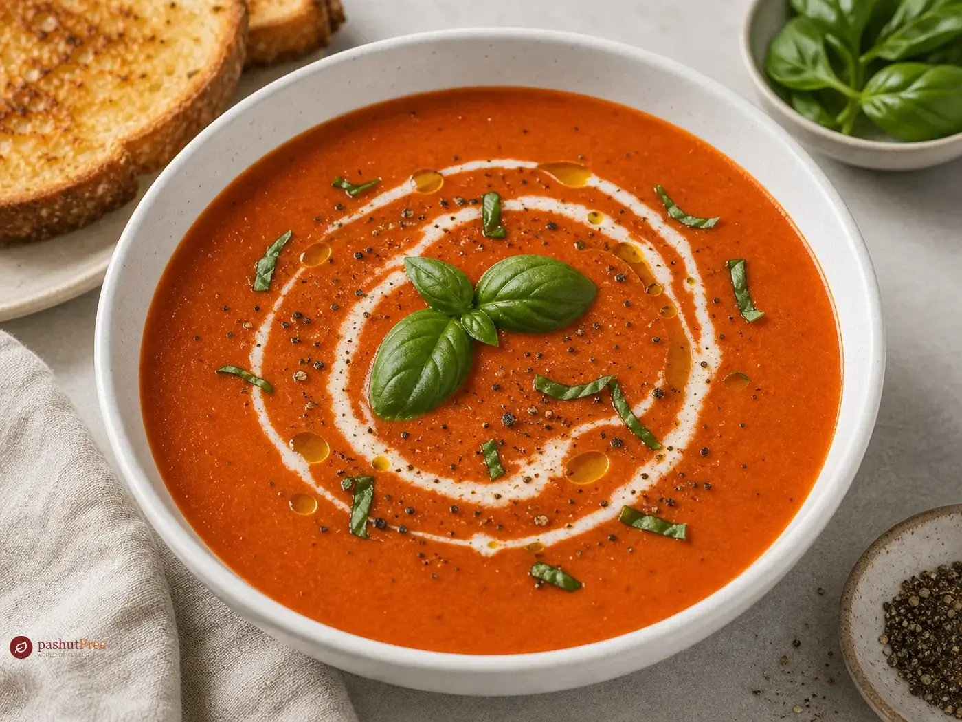 Creamy Tomato Soup כמנה ביתית מוכנה
