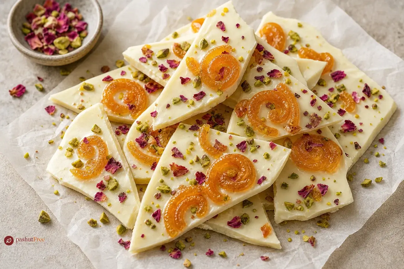 Jalebi and White Chocolate Delight כמנה ביתית מוכנה
