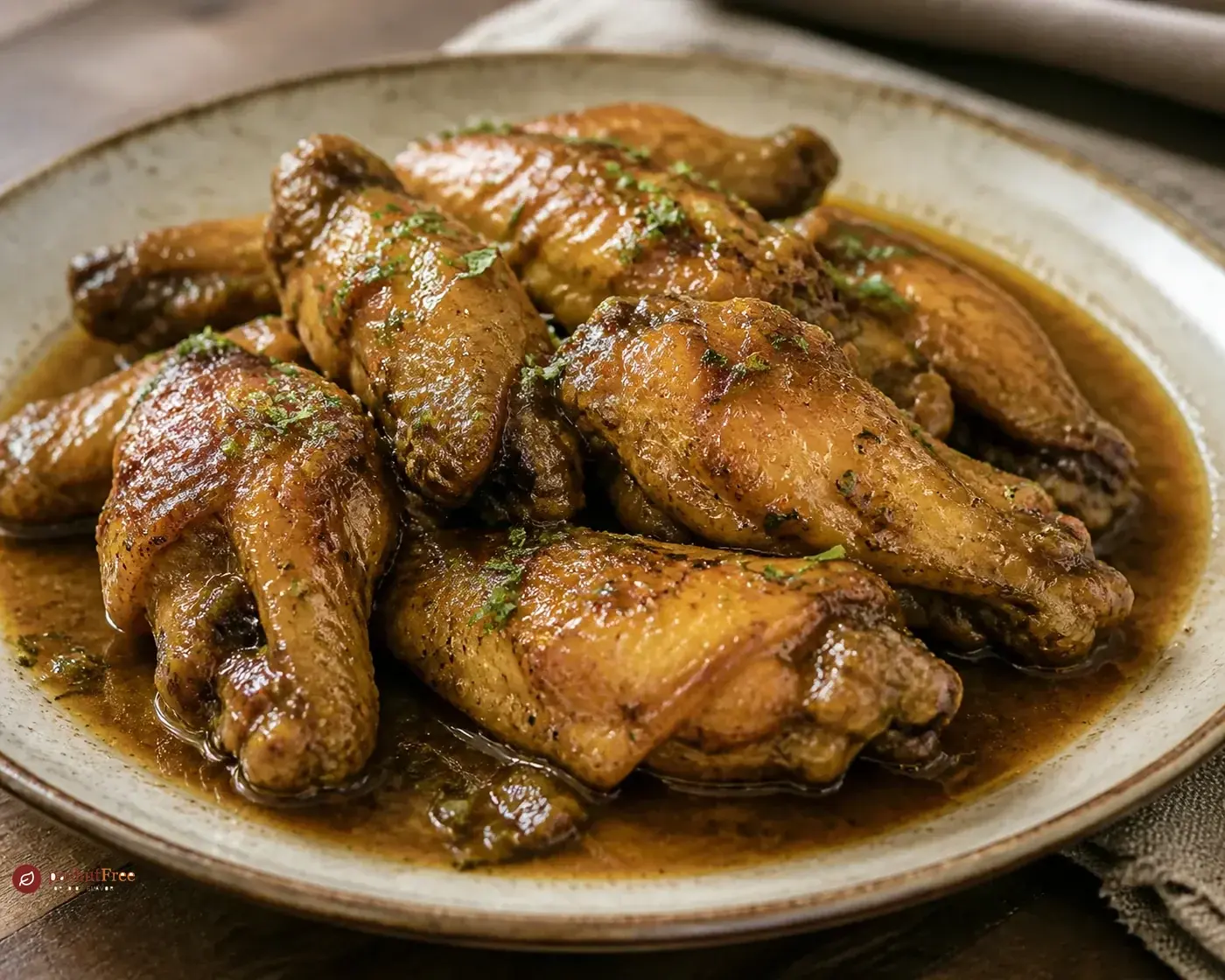Savory Simmered Chicken Wings כמנה ביתית מוכנה