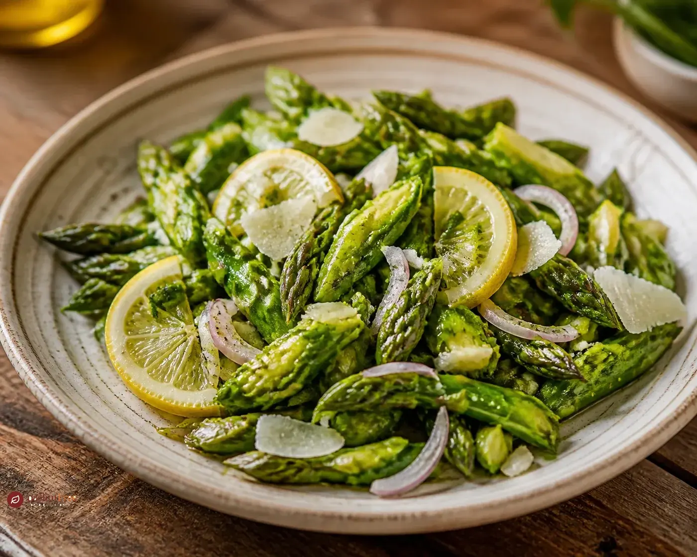 Zesty Smashed Asparagus Salad כמנה ביתית מוכנה