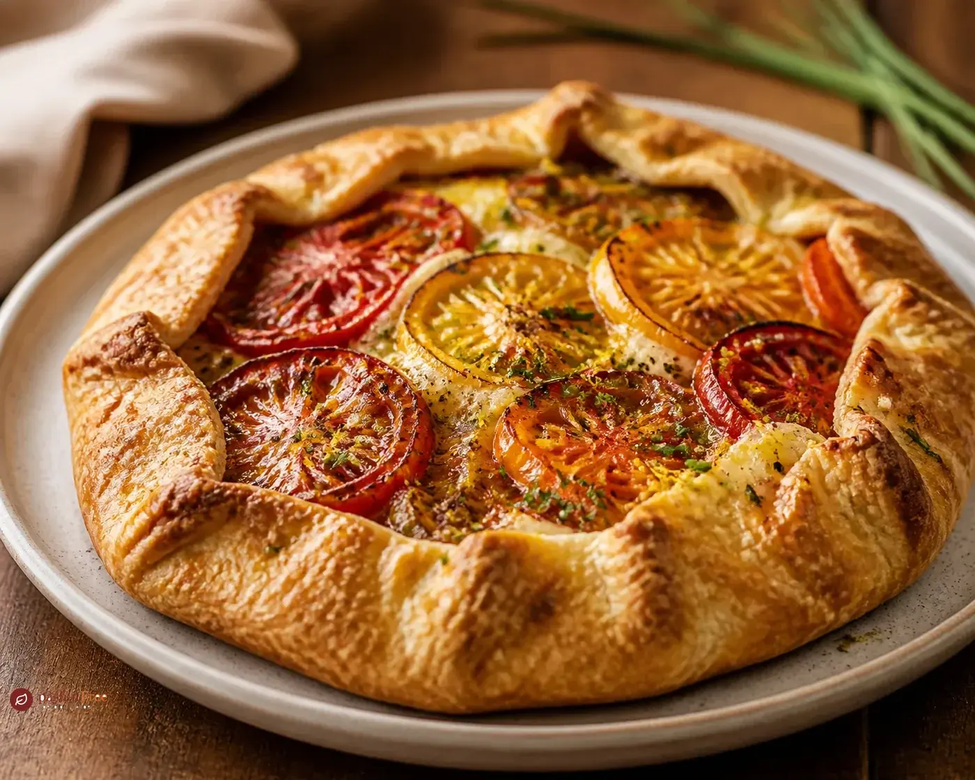 Savory Heirloom Tomato Galette כמנה ביתית מוכנה
