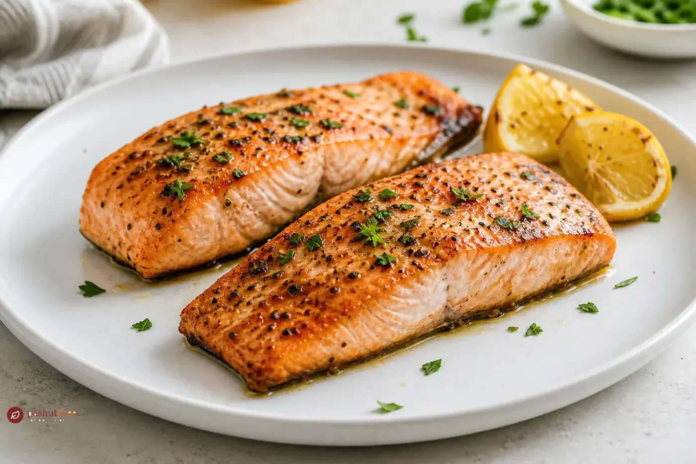 Quick and Healthy Oven-Baked Salmon כמנה ביתית מוכנה