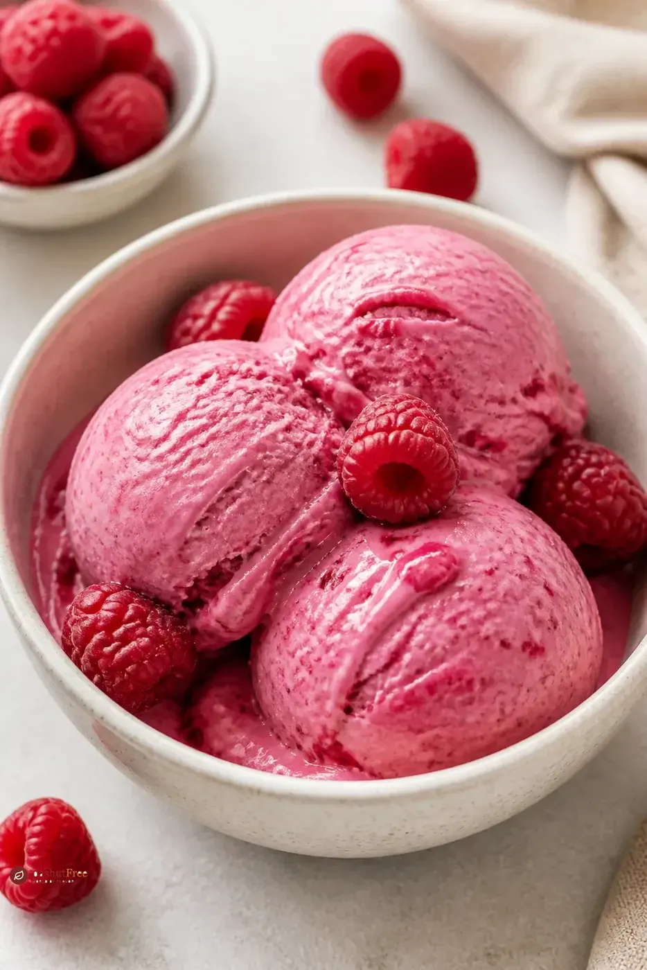 Creamy Raspberry Ice Cream כמנה ביתית מוכנה
