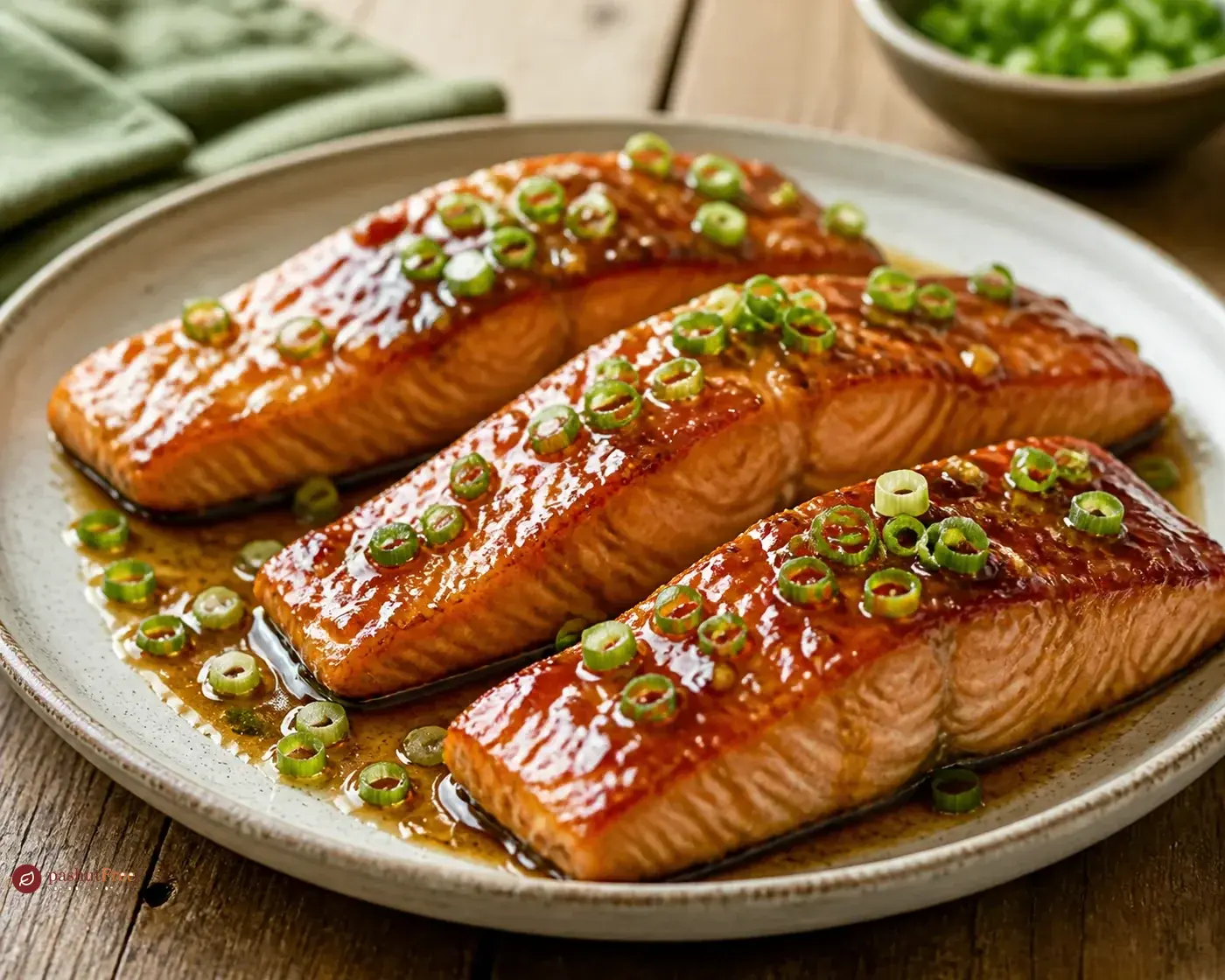 Oven-Baked Salmon with Teriyaki Sauce כמנה ביתית מוכנה