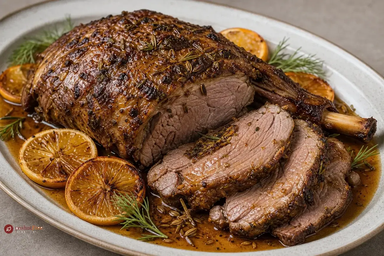 Slow-roast lamb with cinnamon, fennel & citrus כמנה ביתית מוכנה