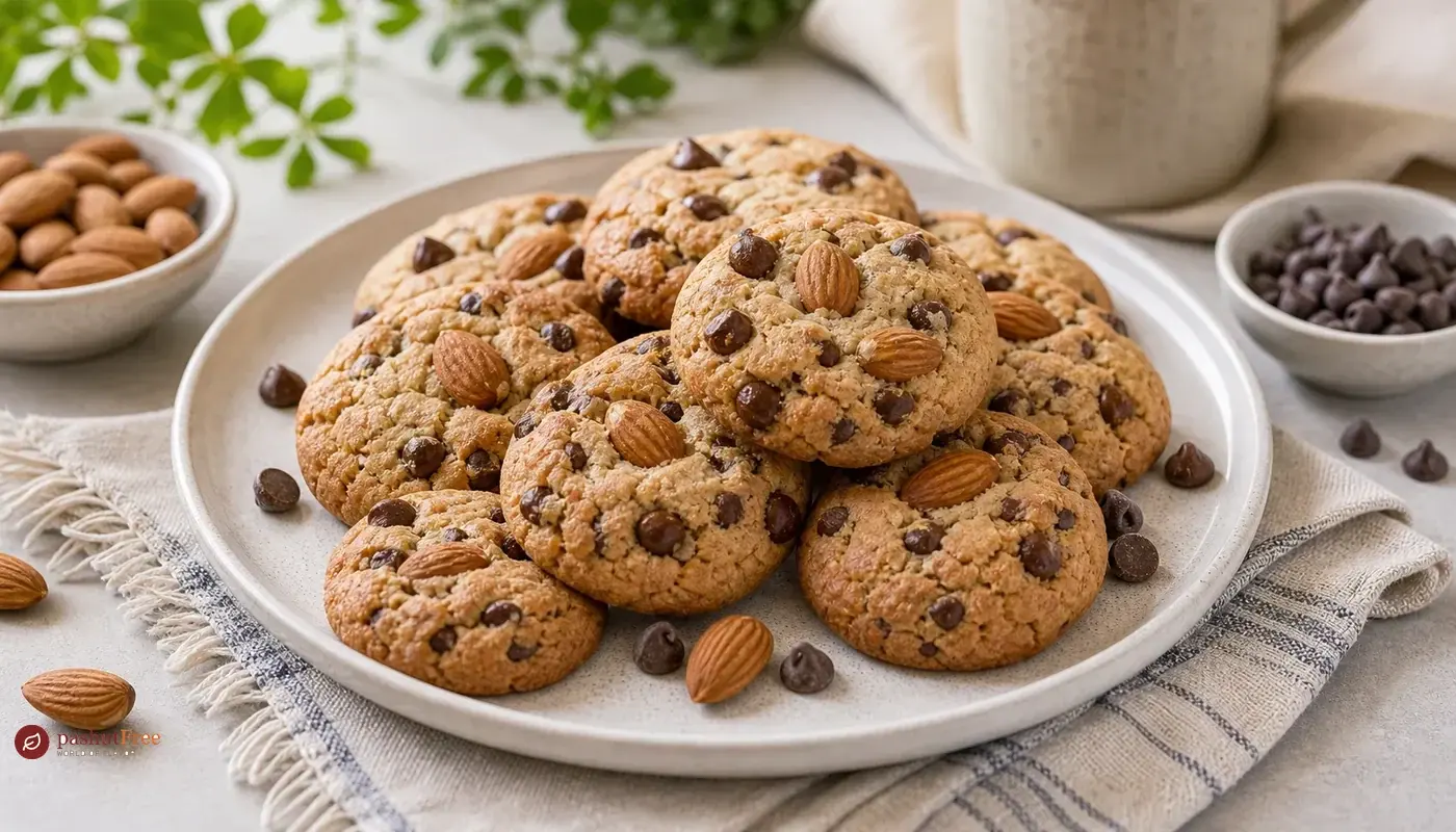 Almond Chocolate Chip Cookies כמנה ביתית מוכנה