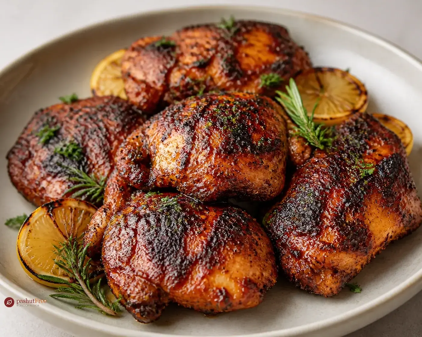 Spiced smoky barbecued chicken כמנה ביתית מוכנה