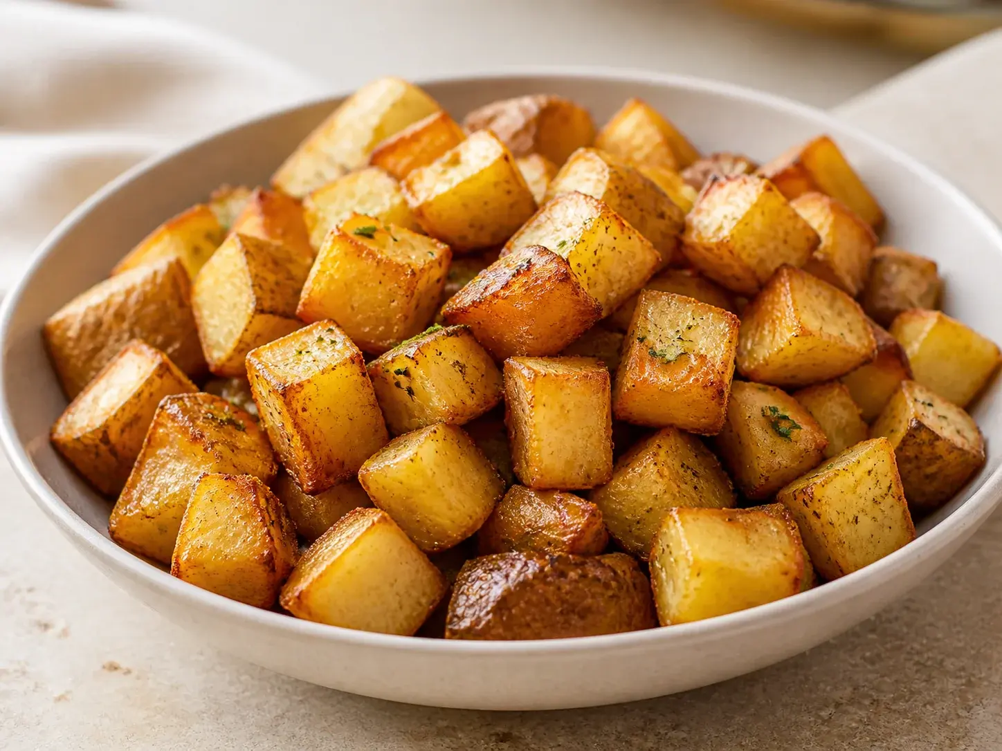 Crispy Baked Breakfast Potatoes כמנה ביתית מוכנה